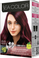 Крем-краска для волос Sea Color Hair Dye Kit тон 4.65 (красное вино) - 