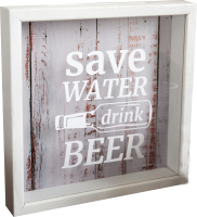 Копилка для пробок Richwood Save Water / beer2626-3g/white (белый) - 