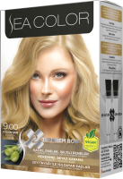 Крем-краска для волос Sea Color Hair Dye Kit тон 9.00 (интенсивный блондин) - 