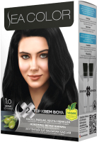 Крем-краска для волос Sea Color Hair Dye Kit тон 1.0 (черный натуральный) - 