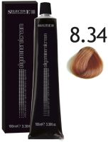 Крем-краска для волос Selective Professional Oligomineral Cream 8.34 / 86834 (100мл, светлый блондин золотисто-медный) - 