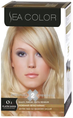 Крем-краска для волос Sea Color Hair Dye Kit тон 0.1 (платиновый блонд)