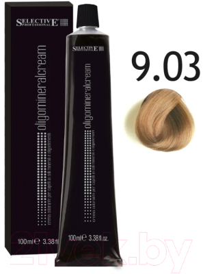 Крем-краска для волос Selective Professional Oligomineral Cream 9.03 / 86903 (100мл, очень светлый блондин золотистый)