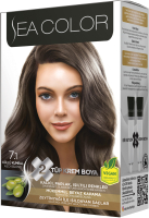Крем-краска для волос Sea Color Hair Dye Kit тон 7.1 (пепельно-русый) - 