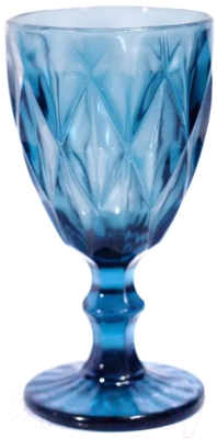 Набор бокалов South Glass Ромб 198 мл / SR-00816DLINBLUE (4шт, синий)