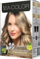 Крем-краска для волос Sea Color Hair Dye Kit тон 8.3 (медовая пена) - 