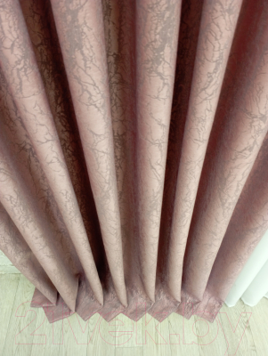 Шторы Модный текстиль 03L / 112MTSOFTA13 (250x180, 2шт, розовый)