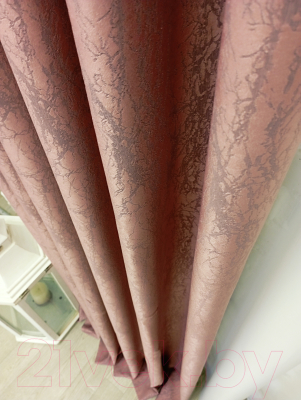 Штора Модный текстиль 06L1 / 112MTSOFTA13 (260x180, розовый)