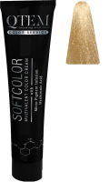 Крем-краска для волос Qtem Softcolor Multivalent Color Cream 10.3 (100мл, золотистый супер светлый блондин) - 