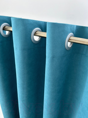 Изображение товара Штора Модный текстиль Канвас 03L1 / 112MTKANVASMO2-5 (250x180, бирюзовый)