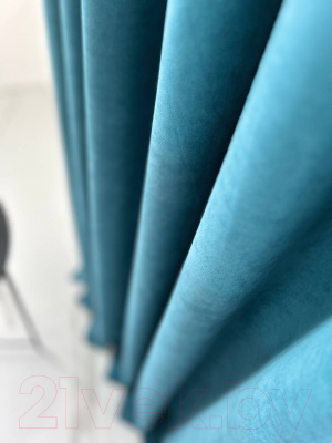 Изображение товара Штора Модный текстиль Канвас 03L1 / 112MTKANVASMO2-5 (250x180, бирюзовый)