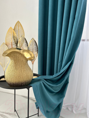 Изображение товара Штора Модный текстиль Канвас 03L1 / 112MTKANVASMO2-5 (250x180, бирюзовый)