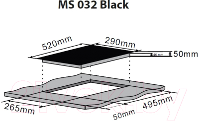 Индукционная варочная панель ZORG MS 032 (черный)