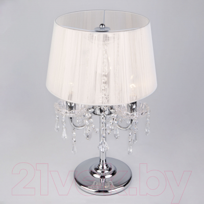 Прикроватная лампа Евросвет Allata 2045/3T (хром/белый)