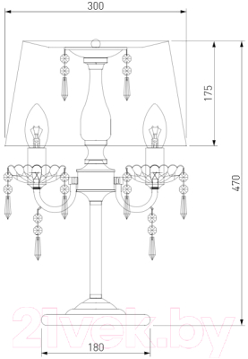 Прикроватная лампа Евросвет Allata 2045/3T (хром/черный)