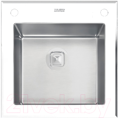 Мойка кухонная Tolero TG-500 (белое стекло)