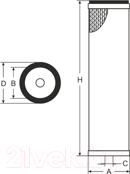 Воздушный фильтр SCT SB2133