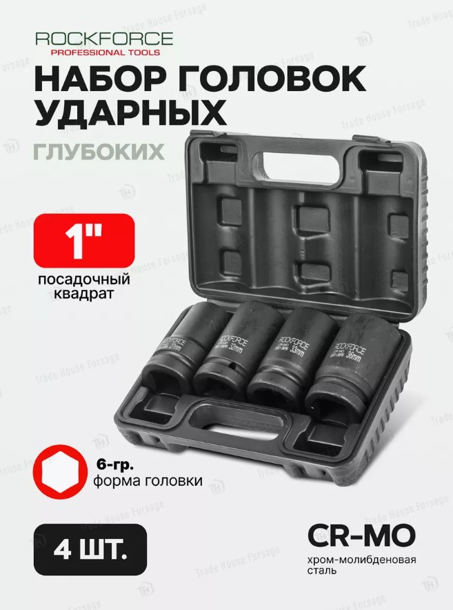 Набор головок слесарных RockForce RF-8041-5MPB (54617) — фото 5