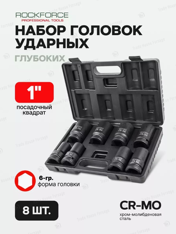 Набор головок слесарных RockForce RF-8081-5MPB (54619) — фото 6