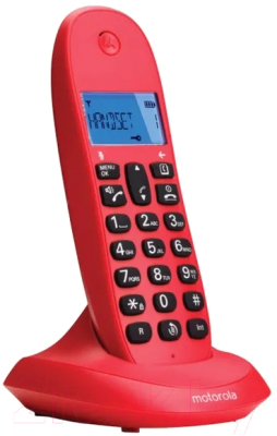 Беспроводной телефон Motorola C1001LB+ (красный)