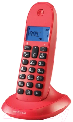Беспроводной телефон Motorola C1001LB+ (красный)