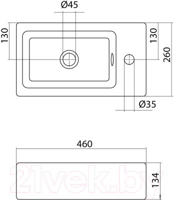 Тумба с умывальником Акватон Эклипс М (1A1728V0EK49L + 1WH301972)