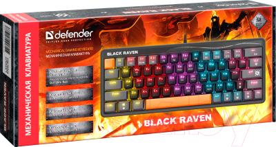Клавиатура Defender Black Raven GK-417 / 45416 (черный)