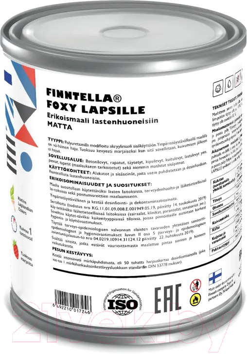 Краска Finntella Foxy Lapselli Matte Liina / F-50-1-1-FL284