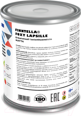 Краска Finntella Foxy Lapselli Matte Komea / F-50-1-1-FL286 (900мл)