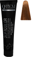 Крем-краска для волос Qtem Softcolor Multivalent Color Cream 7.42 (100мл, медный перламутровый блондин) - 