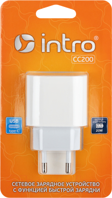 Адаптер питания сетевой INTRO CC200 / Б0056120 (белый)