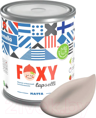 Краска Finntella Foxy Lapselli Matte Nopo / F-50-1-3-FL212 (2.7л)