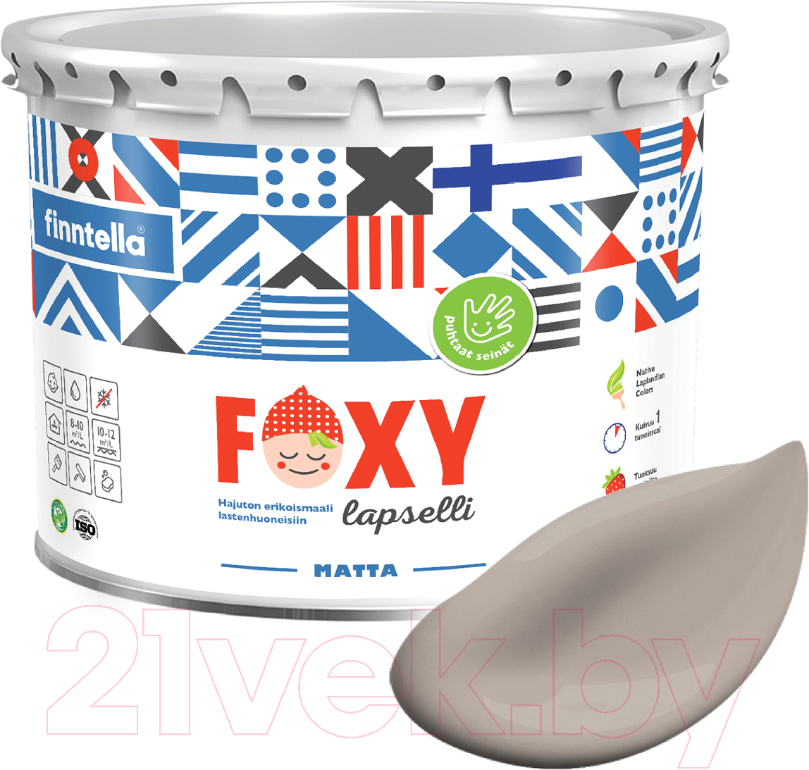 Краска Finntella Foxy Lapselli Matte Hygge / F-50-1-3-FL213