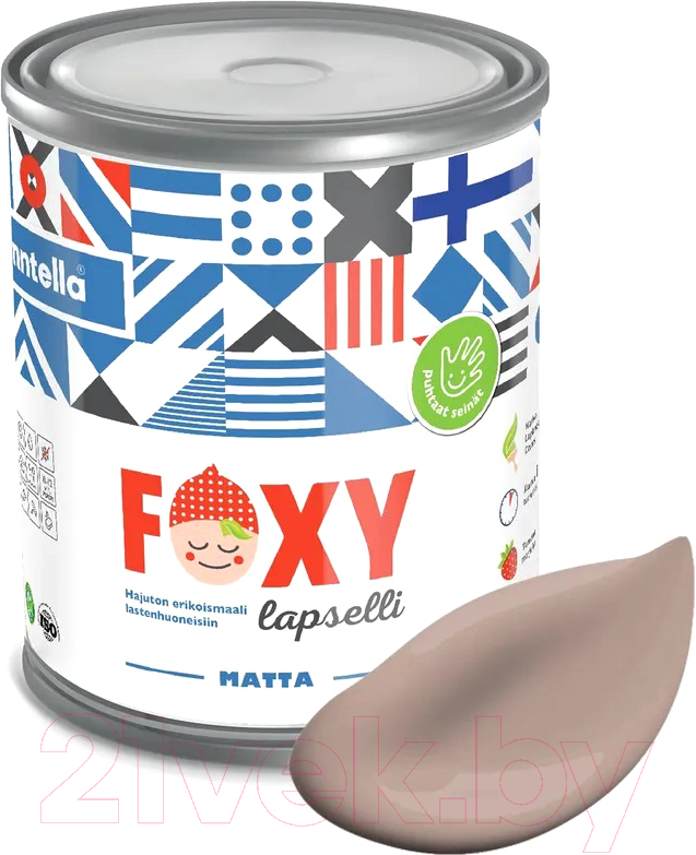 Краска Finntella Foxy Lapselli Matte Mussu / F-50-1-3-FL224