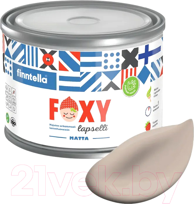 Краска Finntella Foxy Lapselli Matte Lempea / F-50-1-3-FL229