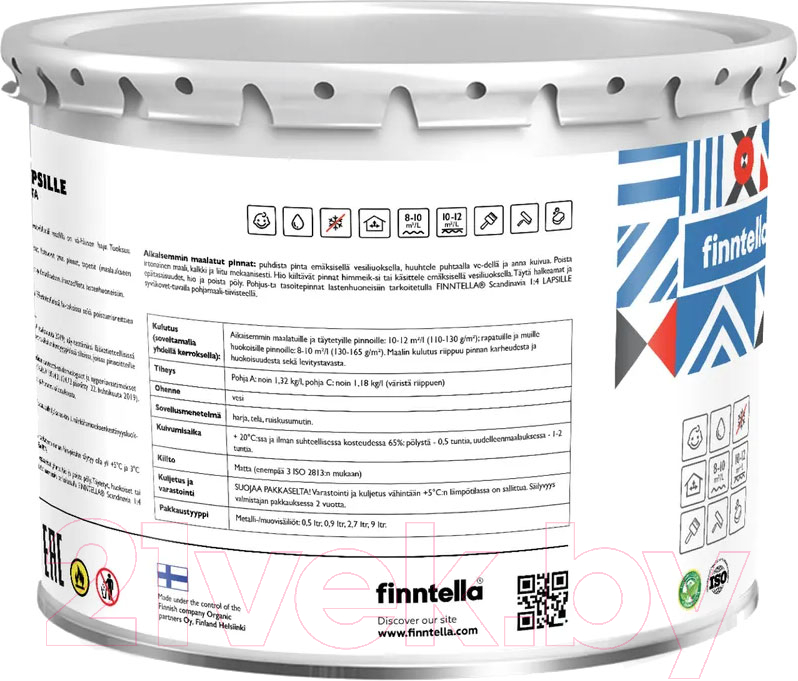 Краска Finntella Foxy Lapselli Matte Katu / F-50-1-3-FL238