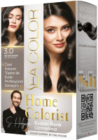 Крем-краска для волос Sea Color Home Colorist Hair Dye Kit тон 3.0 (горький кофе) - 