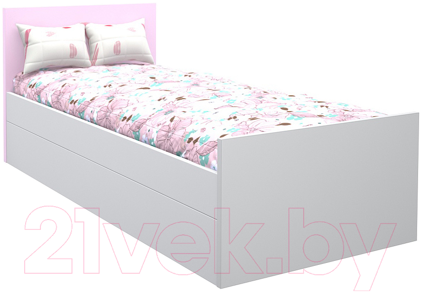 Односпальная кровать детская МДК Феникс с изголовьем 80x160 / Ф2-160-СР