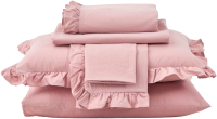 Комплект постельного белья Arya Natural Stone Washed Valensiya / 8680943227638 (розовый) - 