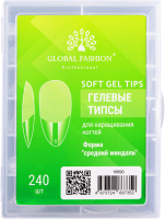 

Набор типс для наращивания ногтей Global Fashion, Средний миндаль / 16890