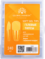 

Набор типс для наращивания ногтей Global Fashion, Зауженный квадрат / 16892