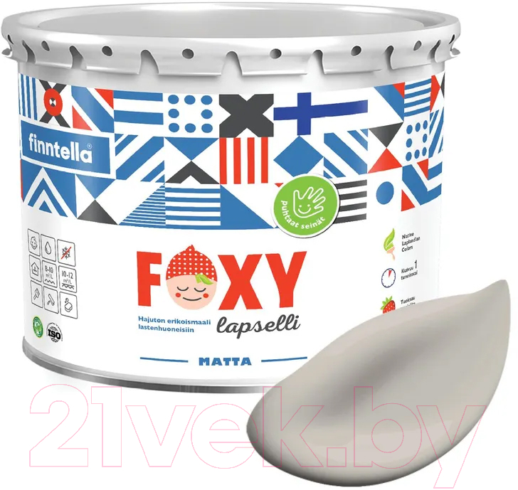 Краска Finntella Foxy Lapselli Matte Pyyhe / F-50-1-3-FL263