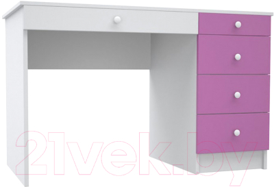 Письменный стол МДК Феникс 2 СТ4Ф-2Р 1200x600x770 (розовый)