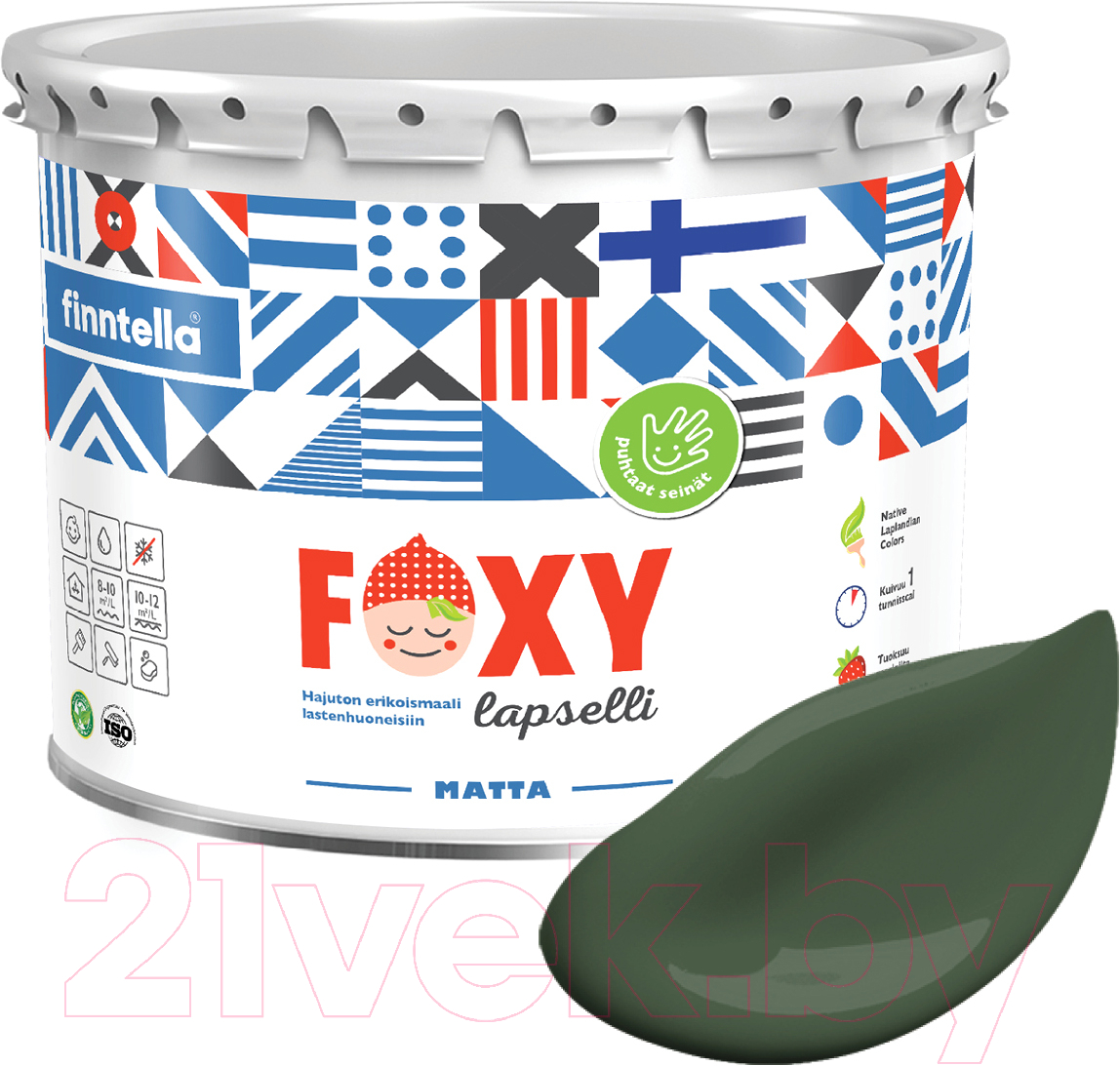 Краска Finntella Foxy Lapselli Matte Fiksu / F-50-1-3-FL270