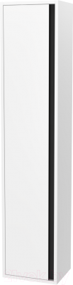 Шкаф-пенал для ванной ЗОВ Парма 150 / PP150LWP0MWMC1B (белый матовый)