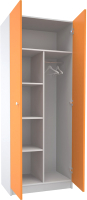 Шкаф МДК Феникс СК2Ф-О 2-х створчатый высокий 1980x800x490 (оранжевый) - 