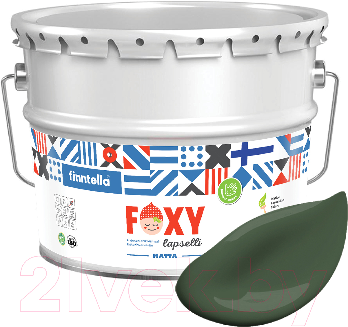 Краска Finntella Foxy Lapselli Matte Fiksu / F-50-1-9-FL270