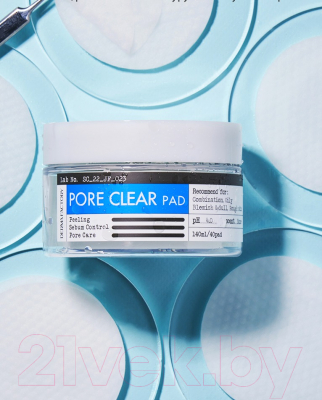 Пэд для лица Derma Factory Очищающие Pore Clear Pad (40шт)