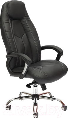 Изображение товара Кресло офисное Tetchair Boss Lux (кожзам черный/черный перфорированный 36-6/36-6/06)
