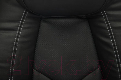 Кресло офисное Tetchair Boss Lux (кожзам черный/черный перфорированный 36-6/36-6/06)